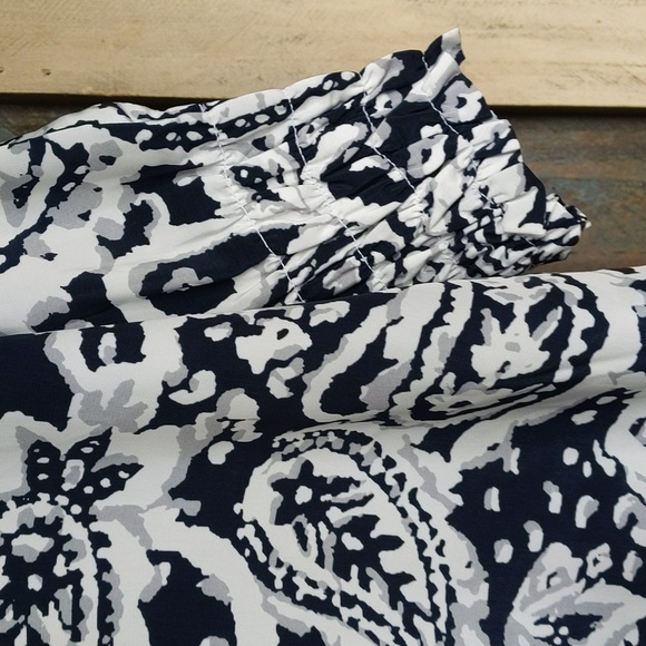 LOFT Lightweight Paisley Dress - Women's 10 - Picture 3 of 6